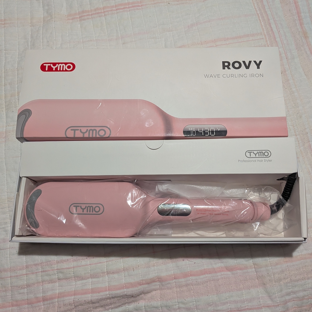 TYMO Pink Wave Curling Iron